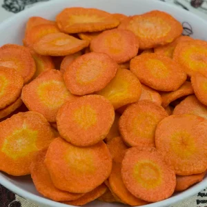 Dried Vegetable Carrot Chips Vacuum Fried Crisp
