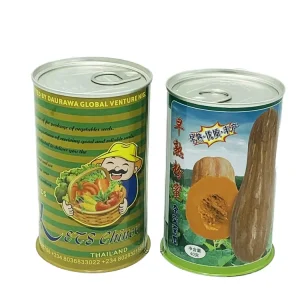 Easy Open 250ML 450ML 1000ML Tin Can Aluminum Metal Package for Vegetables Seeds Liquid and Canned Food
