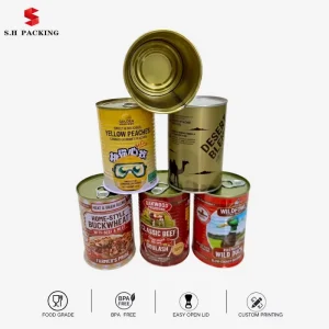 Empty Vegetables and Fruits Metal Food Tin Can for Canned Food Packing
