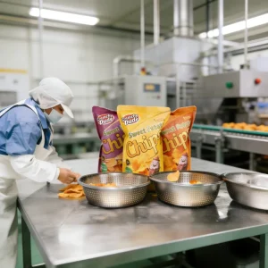 Export Grade Sweet Potato Chips Haccp Certified Healthy Snack Supplier Multiple Flavors Sweet Potato Chips