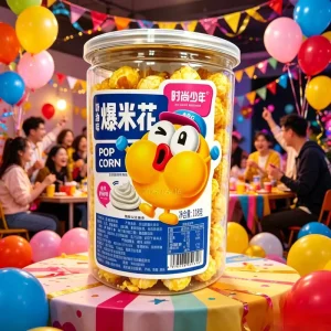 Factory Direct 118g Mushroom Shaped Popcorn Whole Grain Healthy Snacks Customizable OEM Private Label