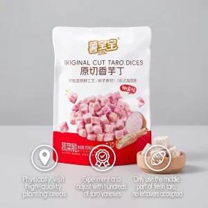 Factory Direct 80g Vacuum-Fried Taro Dice Snack OEM Service