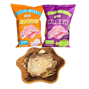 Factory Direct Sales Delicious Healthy Vegetable Snacks Baby Potato Taro Chips 70 g Sea Salt Black Pepper Flavor