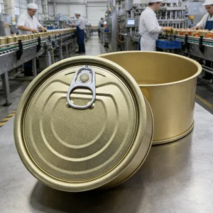 Factory Direct Tinplate Easy Open End Food Grade Recyclable TFS EOE Lid for Cans with Model 307# (83.3mm)
