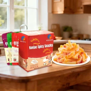 Factory Low Calories Low Carb Spicy Instant Konjac Snacks Keto Friendly For Adults & Children 22g Bag