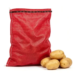 Factory Price Wear Resistant Onion Fruit Vegetable Agriculture Net Mesh Bag with Drawstring