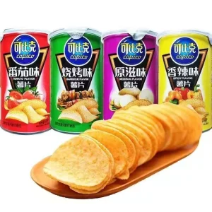 Factory Salty Crisp Chips Box Oem Odm 45g*48 Copico Barbecue Many Flavors Potato Chips