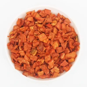Food Dried Vegetable Dehydrated Puffed Carrot Green AD Red Root Block Dried Bulk Packaging