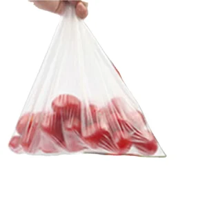 Food Grade Fruits and Vegetable Bags Transparent HDPE Plastic Produce Bags