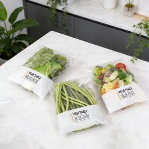 Food Safe Bopp Produce Bags for Retail Fresh Vegetable Display