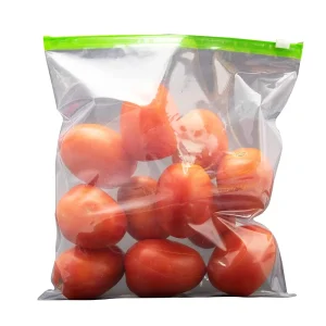 Food Storage Plastic Gallon Size Clear Vegetable Fruit Big Zipper Bags