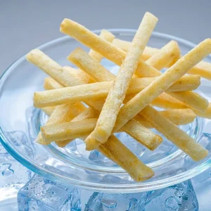 Frozen Fried Salty Sweet Potato Chips Low Fat Semi Soft