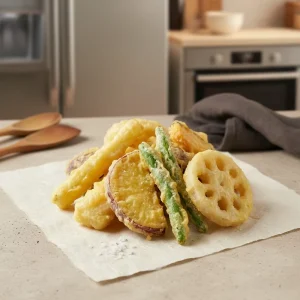 Frozen Vegetable Tempura Snacks 30g Individual Pack Crispy Fried Salty Ready Eat Refrigerated Storage 12 Month Shelf Life for
