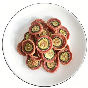 Grain Free Natural Vitamin Rich Low Fat Duck Meat Cucumber Chips Dog Treats