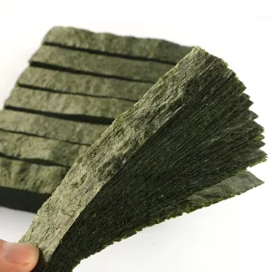 Gunkan Nori 7 Cut Halal Certified Dried Seaweed Sushi Wrapper Bulk Bag Packaging Fruit Vegetable Snack Chips Youji Brand 140g