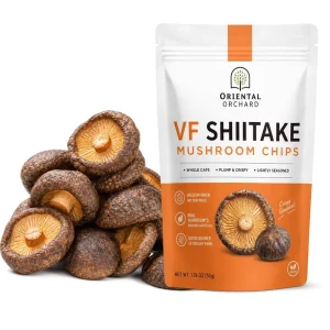 HALAL Kosher Certificate Dried Fruit Vegetable Vacuum Fried Shiitake Mushroom Chips Salty ODM OEM PRIVATE LABEL
