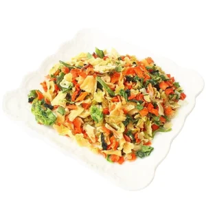 Halal Certified Dehydrated Cabbage and Carrot Vegetable Mix Sachet Packaging for Soup or Instant Noodles
