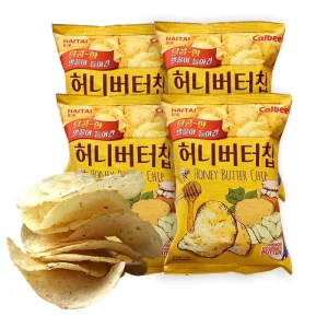 Halal Chips Korean Honey Butter Potato Chips 70g Bag Exotic Asian Snack Crunchy