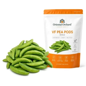 Halal Kosher Vacuum-Fried Vegan Snap Pea Chips OEM Private Label