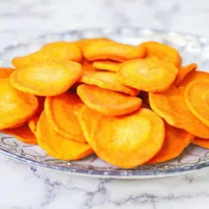 Hard-Textured Fried Carrot Crisps Dried Sliced Vegetable Snacks Boxed