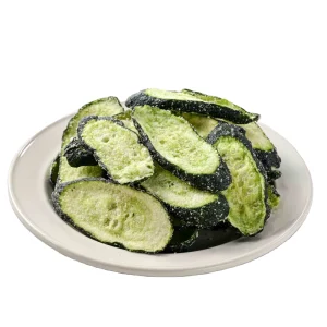 Healthy Snacks Vacuum Fried Vegetable Chips Crispy Dill Pickle Flavor Cucumber Chips