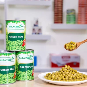 High Quality 400g OEM Brand Canned Vegetables Fresh Dry Green Peas in Easy Open Tin Sweet Flavored Water Preserved