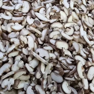 High Quality IQF Shiitake Mushrooms 1 4 Cut Frozen Custom Packaging Cultivated Source