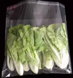 High Quality Transparent Vegetable Packaging Bag Self Adhesive Opp Porous Flat Mouth Fresh Organic Vegetable Plastic Bag
