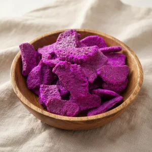 Sweet Dragon Fruit Slices FD Drying Process Hard Texture 1kg Bulk Packaging 18 Months Shelf Life