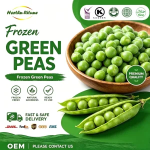 IQF Frozen Green Peas 10kg Carton BRC HACCP Certified Bulk Pack for Food Industry