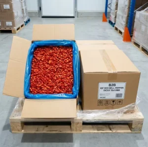 IQF Frozen Red Bell Pepper Dices