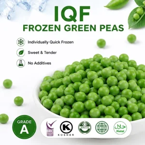 Bulk Frozen Green Peas for Restaurant Supermarket and Food Processing HACCP Certified 10kg