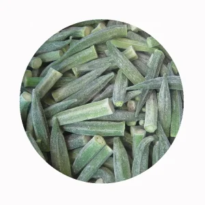 IQF Organic Greenhouse Sprout Cut Frozen Okra Bulk Packaged Grade a