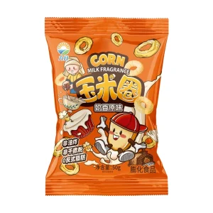JIUR New Arrival Corn Milk Flavored Crispy Rings Healthy Semi Soft Snacks for Casual Office