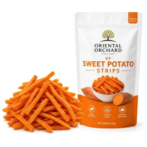 Kosher HALAL Certified Vacuum Low Temperature Fried Sweet Potato Chips Low Fat Vegetable Snack ODM OEM Retail Bag Private Label