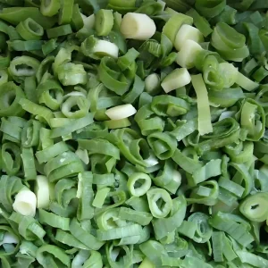 LQF Frozen Fresh Spring Onion Vegetables HACCP Certified Green Natural Color 10kg