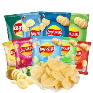 Lays Potato Chips 40g Exotic Snacks Hard Texture Salted Taste Fried Processing Packaged in Bags