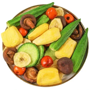 Mixed 12-Variety Crispy Fruit and Vegetable Chips Bulk Frozen Dried Fruit Snacks