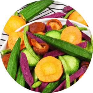 Mixed Vegetables Vacuum Fried Salty Hard Texture Bulk Dried Veg Supplier Cross Border Export Snack