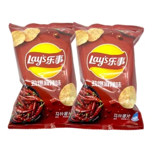 New 40g Lays Potato Chips Spicy Flavor Fried Salty Bag Exotic Snacks
