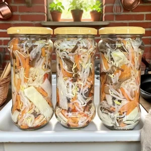 New Crop Canned Mixed Vegetables Fresh Bean Sprouts and Carrot Strips Preserved in Water and Brine BRC Halal Certified