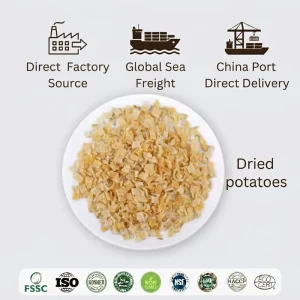Non GMO Air Dried Potato Granules Flakes Fresh Potatoes Bulk AD Drying Process Used in Various Dishes