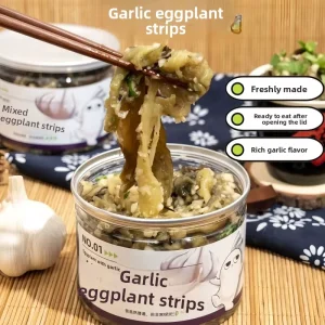 Northeast-Style Pickled Eggplant with Garlic Paste 450g, 180-Day Shelf Life