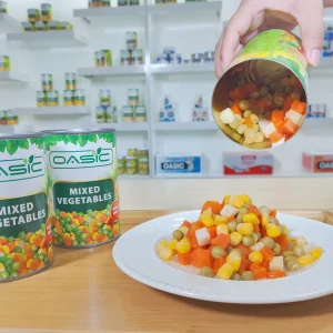 OEM ODM Available Canned Vegetable for Eating Water Preservation Process Factory Preserved Canned Mixed Vegetable