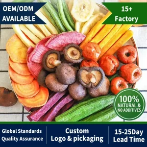 OEM Sweet Freeze-Dried Fruit and Vegetable Crisps Vacuum-Pack Mixed Dried Vegetables and Fruit