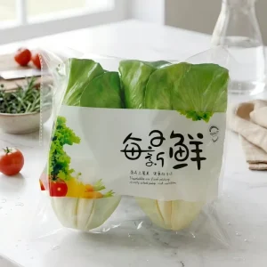 OPP Self Adhesive Vegetable Packaging Bags with Vent Holes Transparent Food Grade Produce Storage Bags