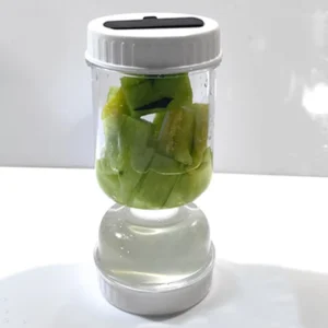 Pickle Jar with Flip Strainer Leak-Proof Food Storage Container