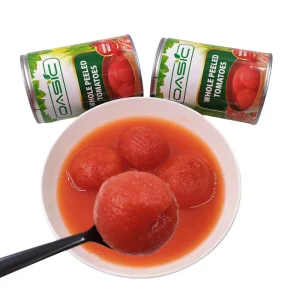 Pickled Canned Tomatoes, Sweet and Sour Flavor, Unpeeled