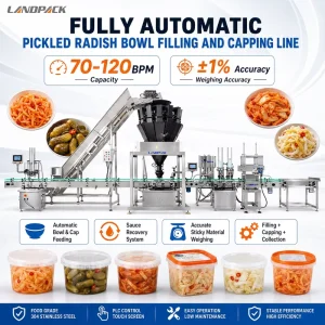 Pickled Shredded Radish Bowl Filling Production Line Machine