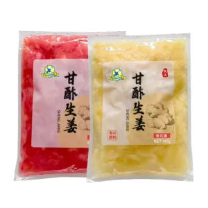 Pickled Sushi Ginger 140g Sliced Gari for Japanese Restaurants Red and White